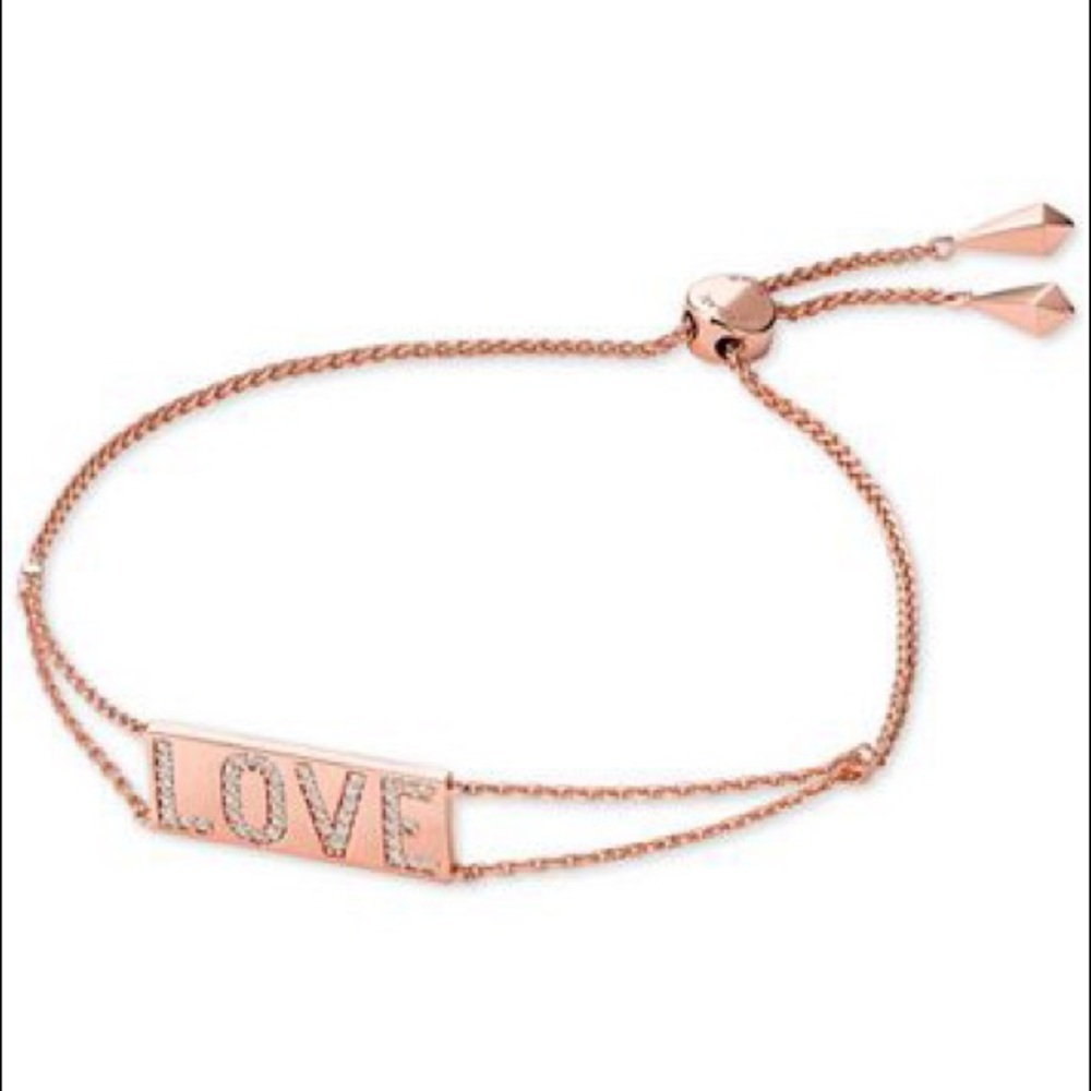 Michael kors rose gold silder bracelet